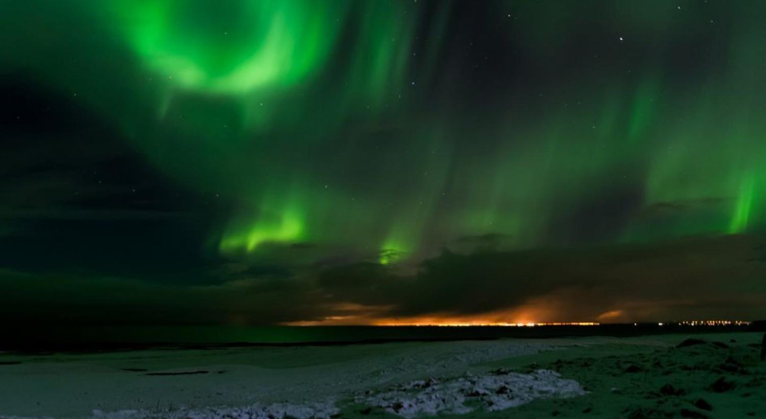 Aurora boreale in Islanda